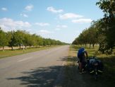 Droga przez Naddniestrze - płasko i jednostajnie
